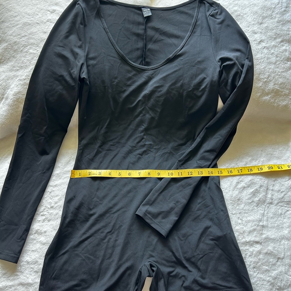 SHEIN Charcoal Long Sleeve Top